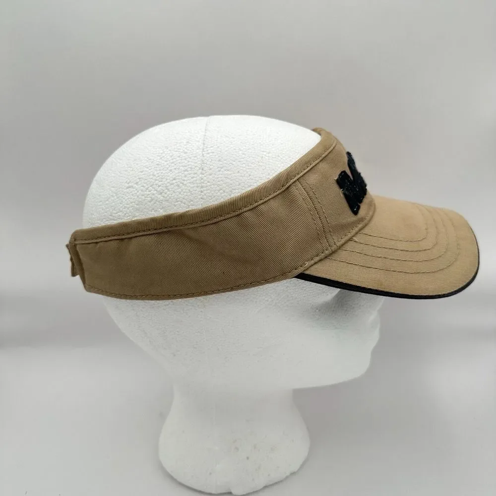 Vintage Mossimo Visor Cap Youth 8-20‎ Brown Logo Streetwear 90s Y2K Frosted Tips